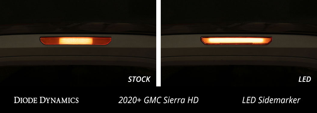 Diode Dynamics DD5150 LED Sequential Sidemarkers for 20-21 Sierra 2500/3500 HD Clear Set Diode Dynamics - Truck Part Superstore