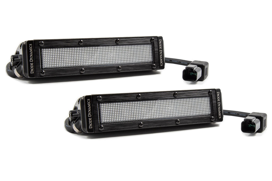 Diode Dynamics DD6032P 6 Inch LED Light Bar Single Row Straight SS6 White Flood Light Bar Pair Diode Dynamics - Truck Part Superstore
