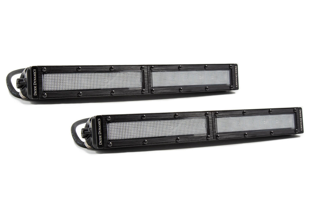 Diode Dynamics DD6033P 12 Inch LED Light Bar  Single Row Straight Clear Flood Pair Stage Series Diode Dynamics - Truck Part Superstore