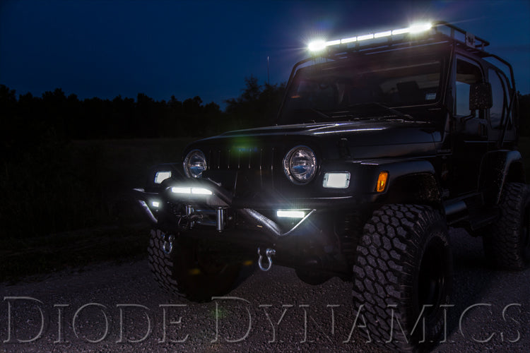 Diode Dynamics DD6033P 12 Inch LED Light Bar  Single Row Straight Clear Flood Pair Stage Series Diode Dynamics - Truck Part Superstore