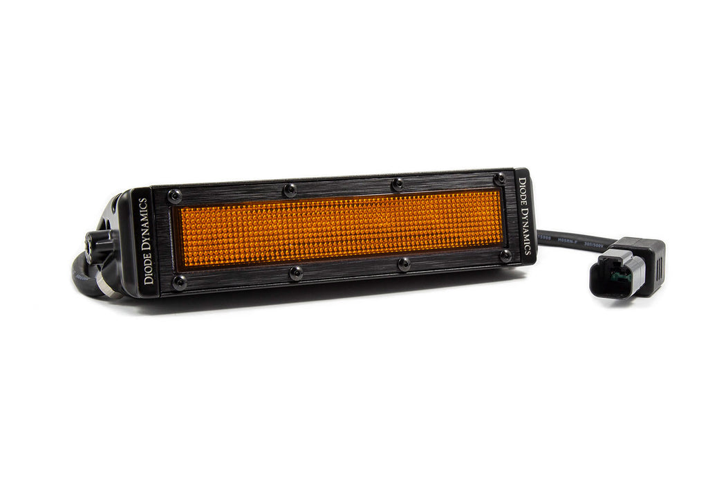 Diode Dynamics DD6040S 6 Inch LED Light Bar Amber Flood Stealth Single Diode Dynamics - Truck Part Superstore