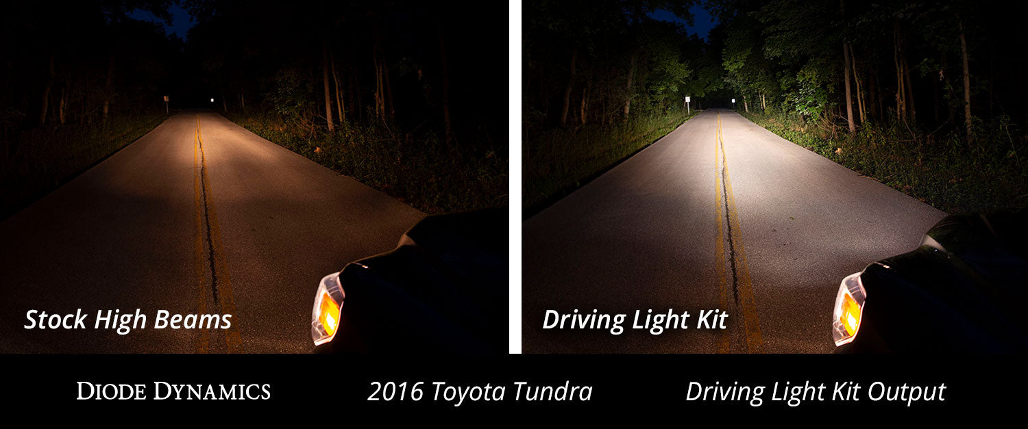 Diode Dynamics DD6068 SS12 Driving Light Kit for 2014-2021 Toyota Tundra, Amber Wide - Truck Part Superstore
