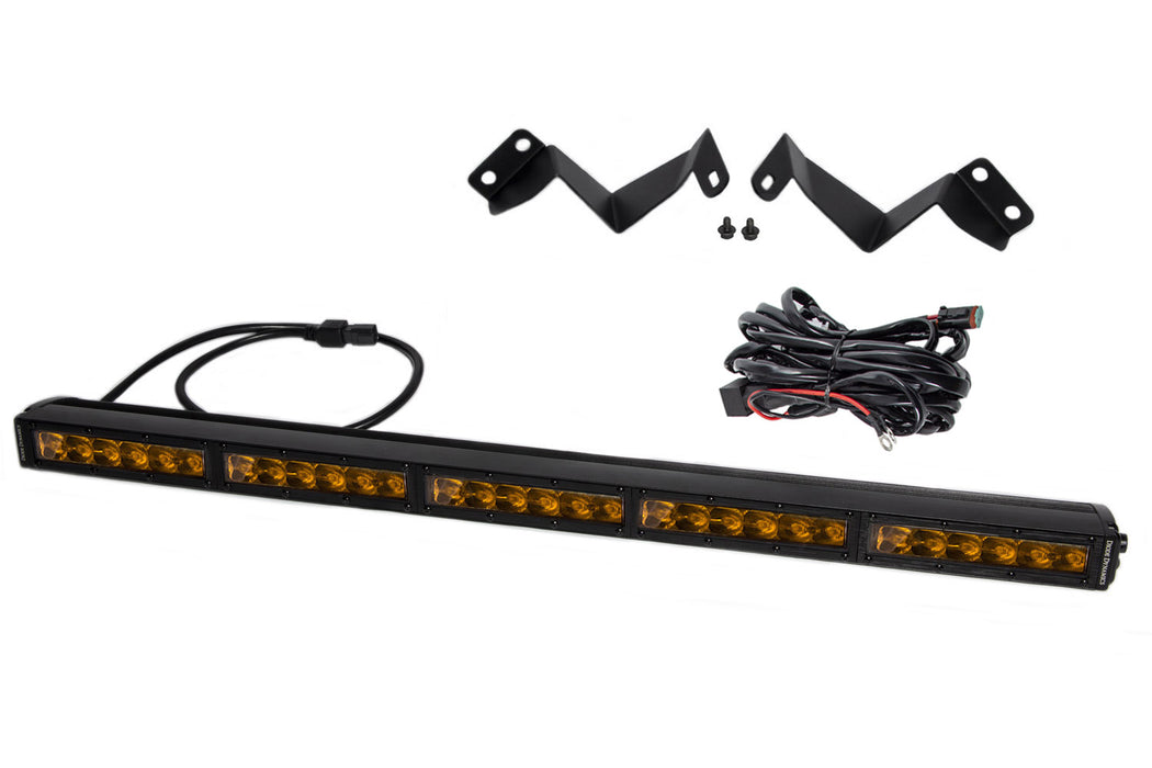 Diode Dynamics DD6073 SS30 Stealth Lightbar Kit for 2016-2021 Toyota Tacoma, Amber Driving - Truck Part Superstore