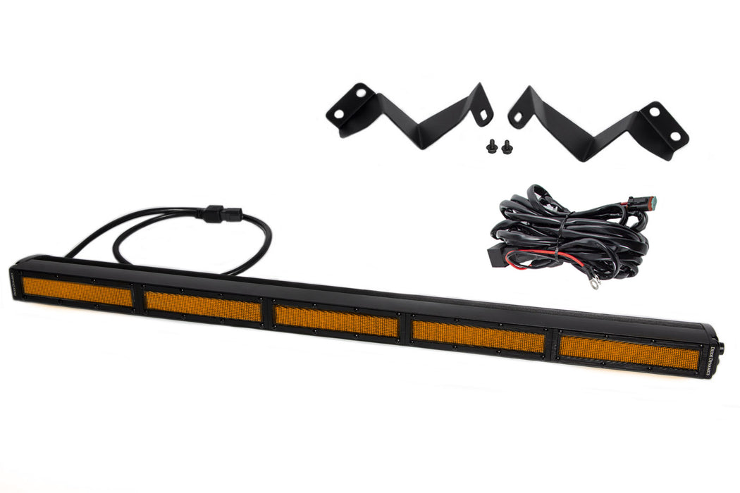 Diode Dynamics DD6074 SS30 Stealth Lightbar Kit for 2016-2021 Toyota Tacoma, Amber Flood - Truck Part Superstore