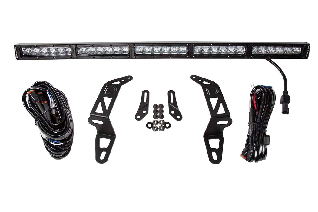 Diode Dynamics DD6077 SS30 Bumper Bracket Kit for 2018-2021 Jeep JL Wrangler/Gladiator, White Driving Single - Truck Part Superstore