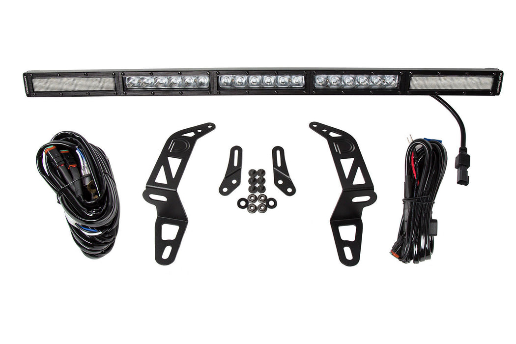 Diode Dynamics DD6079 SS30 Bumper Bracket Kit for 2018-2021 Jeep JL Wrangler/Gladiator, White Combo Single - Truck Part Superstore