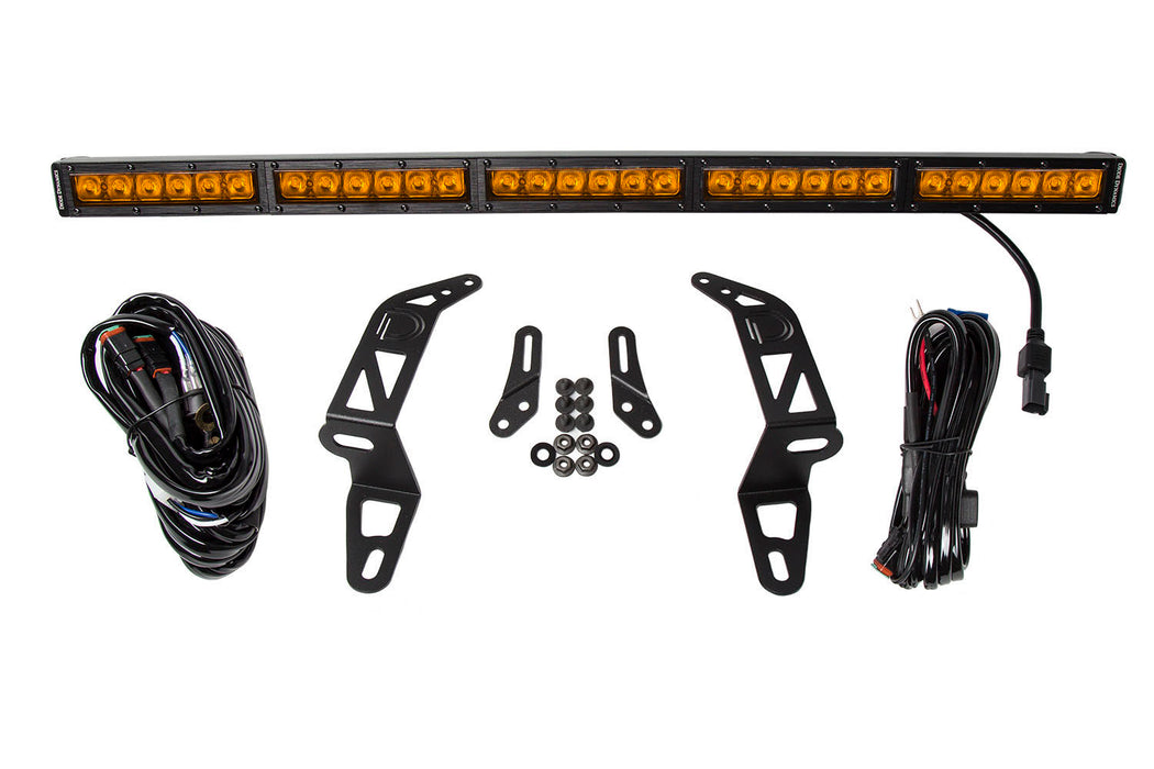 Diode Dynamics DD6080 SS30 Bumper Bracket Kit for 2018-2021 Jeep JL Wrangler/Gladiator, Amber Driving Single - Truck Part Superstore