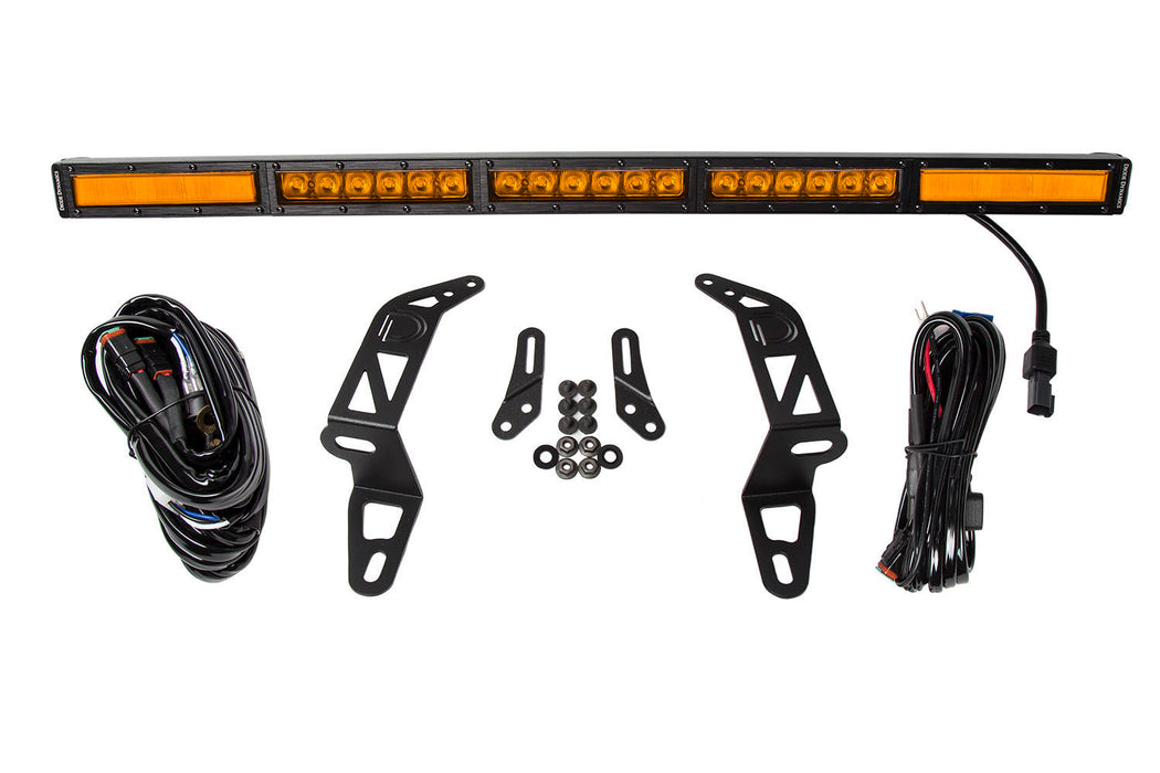 Diode Dynamics DD6082 SS30 Bumper Bracket Kit for 2018-2021 Jeep JL Wrangler/Gladiator, Amber Combo Single - Truck Part Superstore