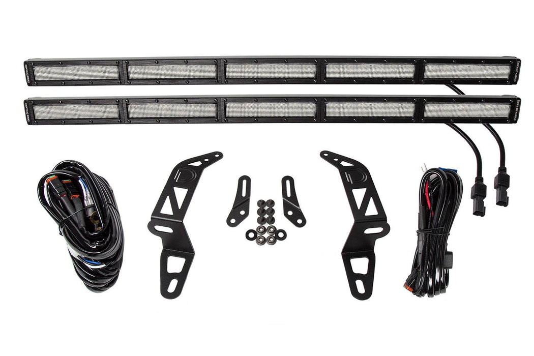 Diode Dynamics DD6084 SS30 Bumper Bracket Kit for 2018-2021 Jeep JL Wrangler/Gladiator, White Flood Dual - Truck Part Superstore