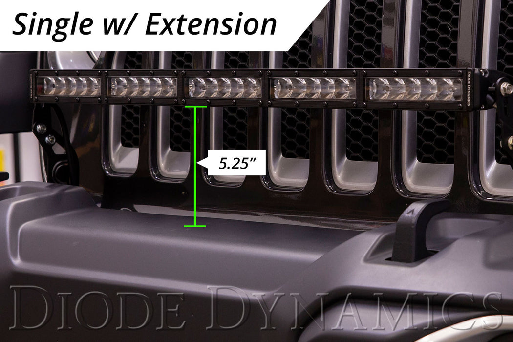 Diode Dynamics DD6086 SS30 Bumper Bracket Kit for 2018-2021 Jeep JL Wrangler/Gladiator, Amber Driving Dual - Truck Part Superstore