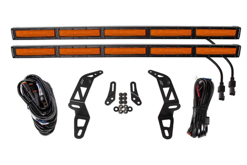 Diode Dynamics DD6087 Jeep 2018 SS30 Bumper LED Kit Amber Flood Dual Diode Dynamics - Truck Part Superstore