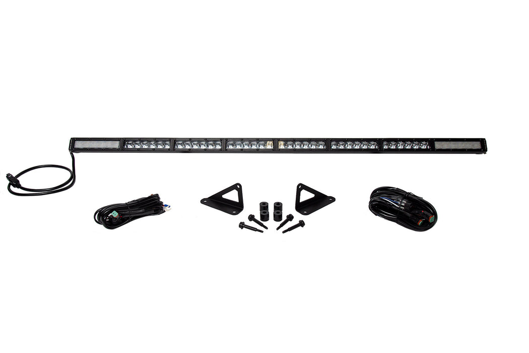Diode Dynamics DD6106 SS50 Hood LED Light Bar Kit for 2018-2021 Jeep JL Wrangler/Gladiator, White Combo - Truck Part Superstore