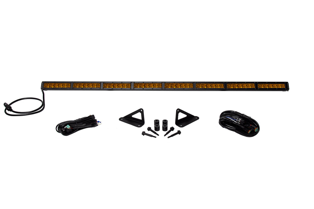 Diode Dynamics DD6107 SS50 Hood LED Light Bar Kit for 2018-2021 Jeep JL Wrangler/Gladiator, Amber Driving - Truck Part Superstore