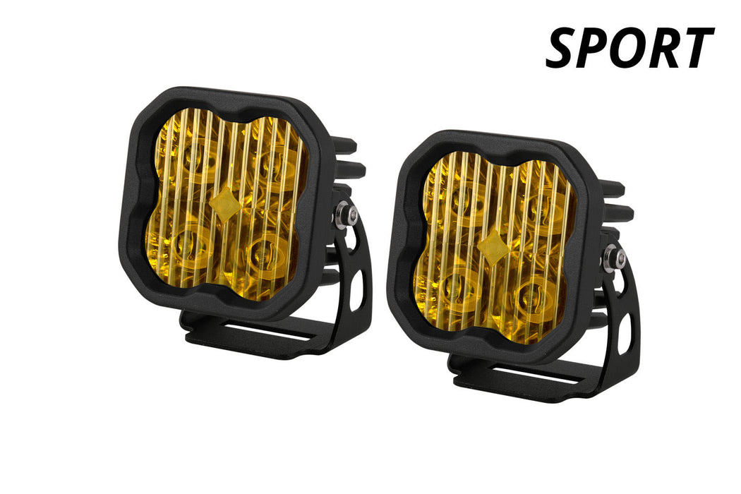 Diode Dynamics DD6124P Worklight SS3 Sport Yellow Driving Standard Pair Diode Dynamics - Truck Part Superstore
