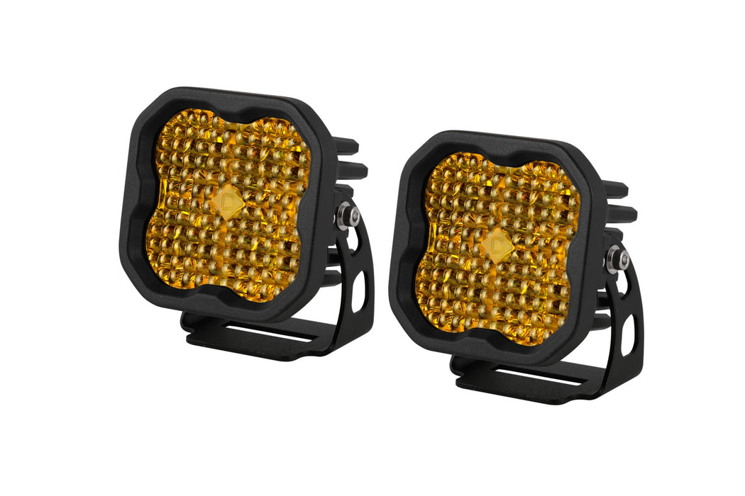 Diode Dynamics DD6133P Worklight SS3 Pro Yellow Flood Standard Pair Diode Dynamics - Truck Part Superstore