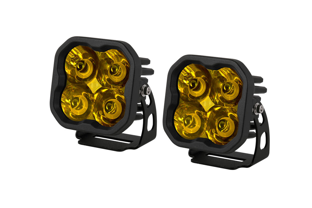 Diode Dynamics DD6135P Worklight SS3 Pro Yellow Spot Standard Pair Diode Dynamics - Truck Part Superstore