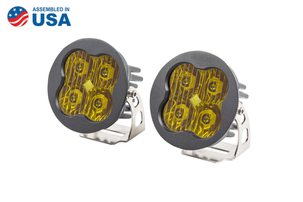 Diode Dynamics DD6140P Worklight SS3 Sport Yellow Driving Round Pair Diode Dynamics - Truck Part Superstore