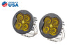 Diode Dynamics DD6140P Worklight SS3 Sport Yellow Driving Round Pair Diode Dynamics - Truck Part Superstore