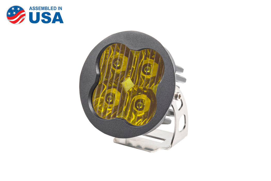 Diode Dynamics DD6140S Worklight SS3 Sport Yellow Driving Round Single Diode Dynamics - Truck Part Superstore