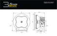 Diode Dynamics DD6140S Worklight SS3 Sport Yellow Driving Round Single Diode Dynamics - Truck Part Superstore