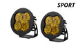 Diode Dynamics DD6142P Worklight SS3 Sport Yellow SAE Fog Round Pair Diode Dynamics - Truck Part Superstore