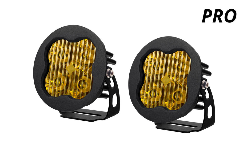 Diode Dynamics DD6150P Worklight SS3 Pro Yellow SAE Fog Round Pair Diode Dynamics - Truck Part Superstore