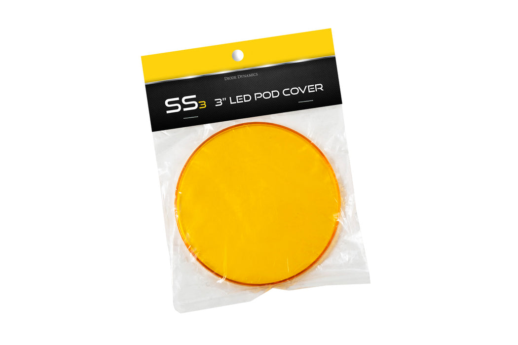 Diode Dynamics DD6268 SS3 LED Pod Cover Round Yellow - Truck Part Superstore