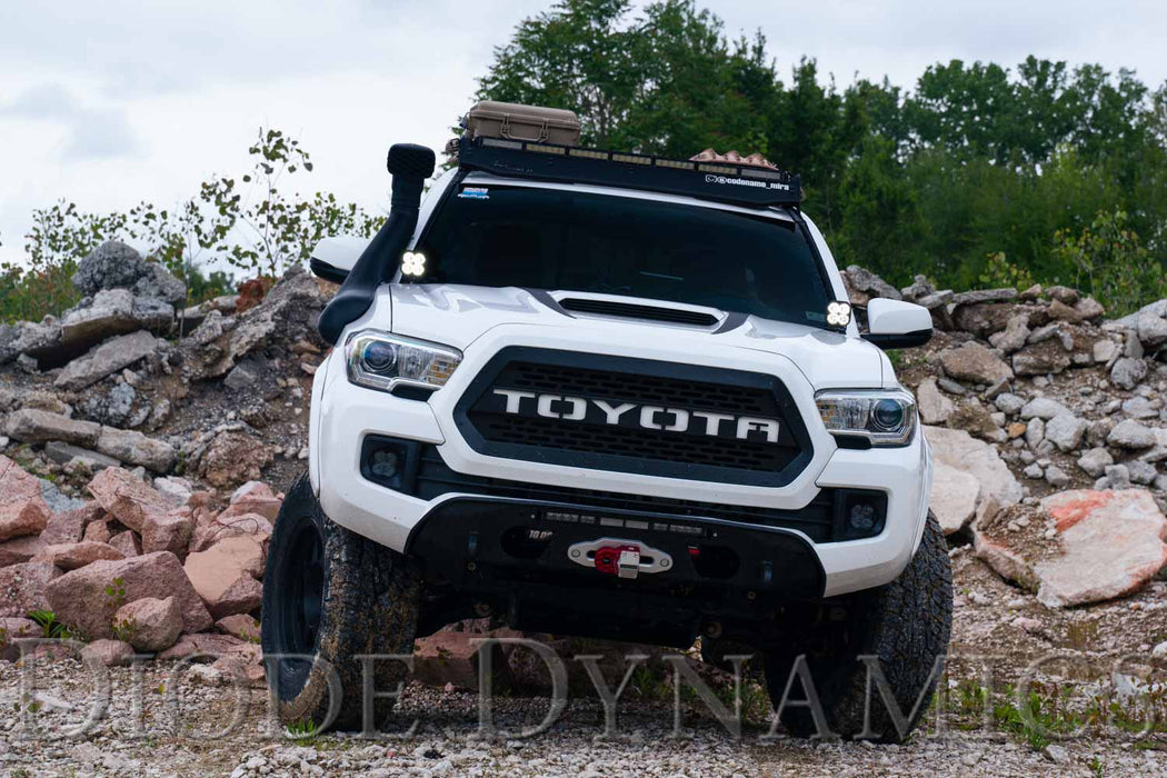 Diode Dynamics DD6376 Stage Series 2in LED Ditch Light Kit for 2016-2021 Toyota Tacoma, Sport White Combo - Truck Part Superstore