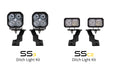 Diode Dynamics DD6377 Stage Series 2in LED Ditch Light Kit for 2016-2021 Toyota Tacoma, Sport Yellow Combo - Truck Part Superstore