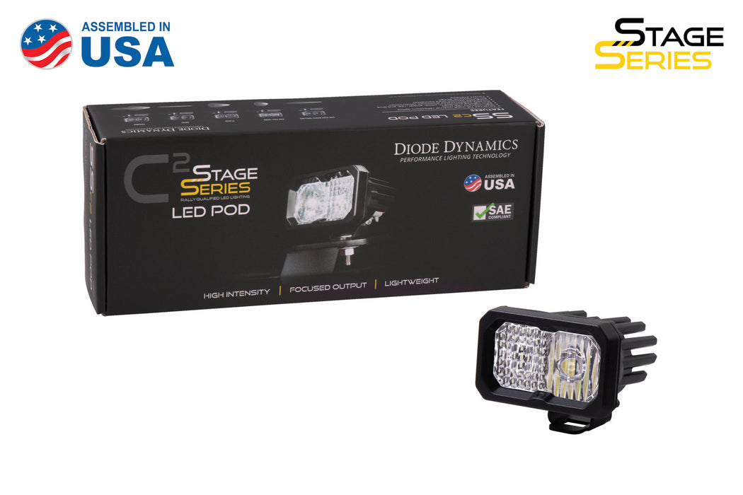 Diode Dynamics DD6410S Stage Series 2 Inch LED Pod, Pro White Combo Standard RBL Each - Truck Part Superstore