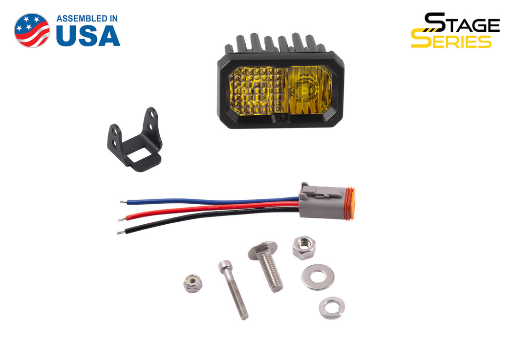 Diode Dynamics DD6412S Stage Series 2 Inch LED Pod, Pro Yellow Combo Standard ABL Each - Truck Part Superstore