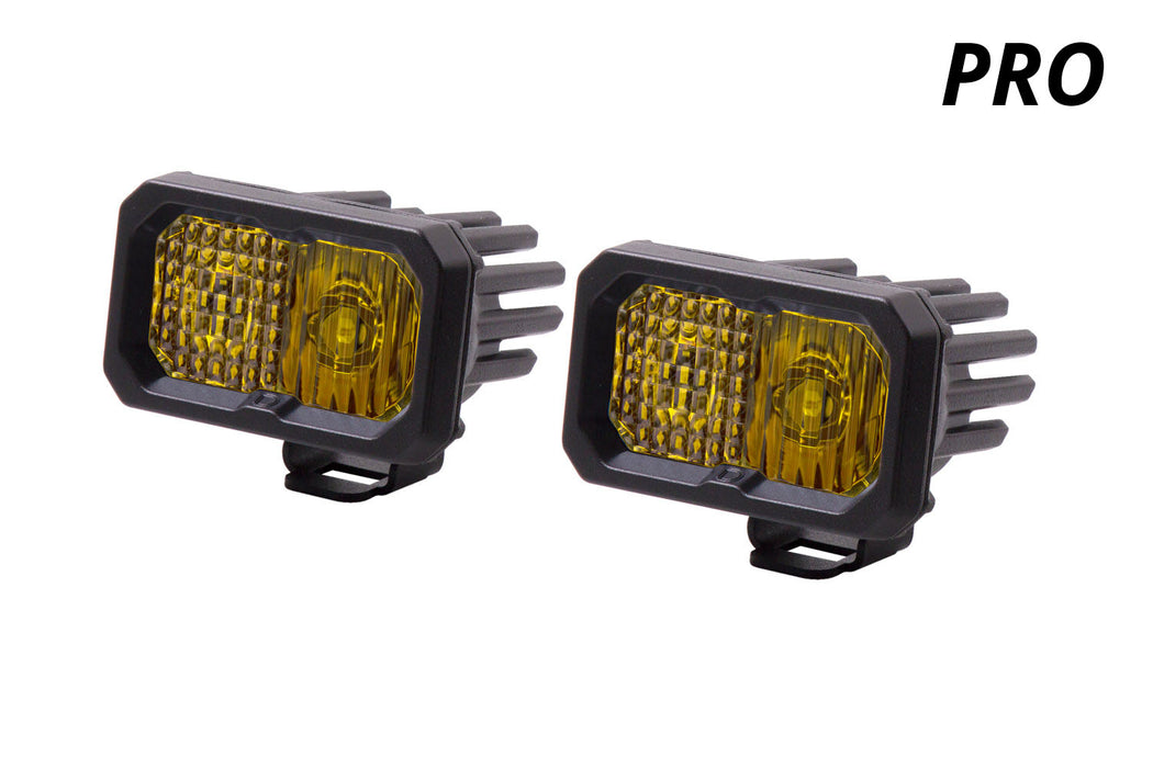 Diode Dynamics DD6422P Stage Series 2 Inch LED Pod, Pro Yellow Spot Standard ABL Pair - Truck Part Superstore