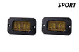 Diode Dynamics DD6425P Stage Series 2 Inch LED Pod, Sport Yellow Fog Flush ABL Pair - Truck Part Superstore
