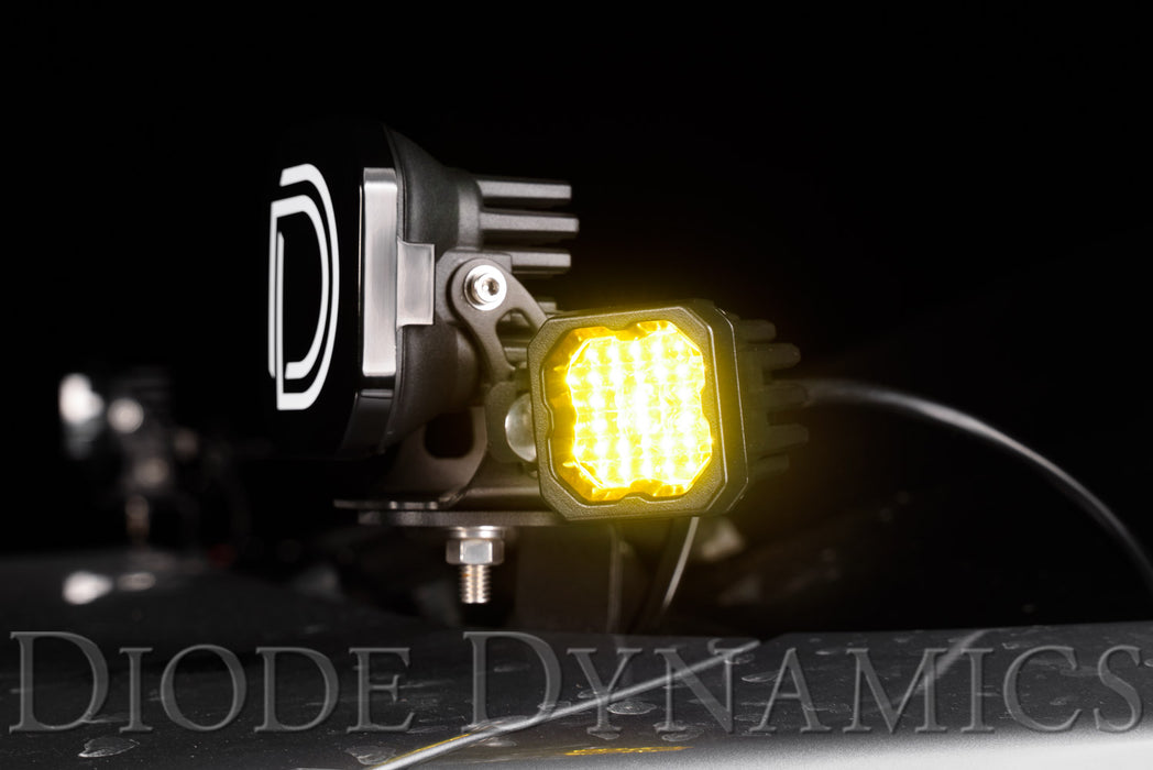 Diode Dynamics DD6448P Stage Series C1 LED Pod Sport Yellow Flood Standard ABL Pair Diode Dynamics - Truck Part Superstore