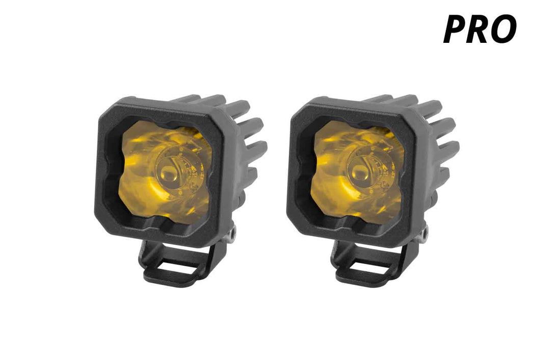 Diode Dynamics DD6458P Stage Series C1 LED Pod Pro Yellow Wide Standard ABL Pair Diode Dynamics - Truck Part Superstore