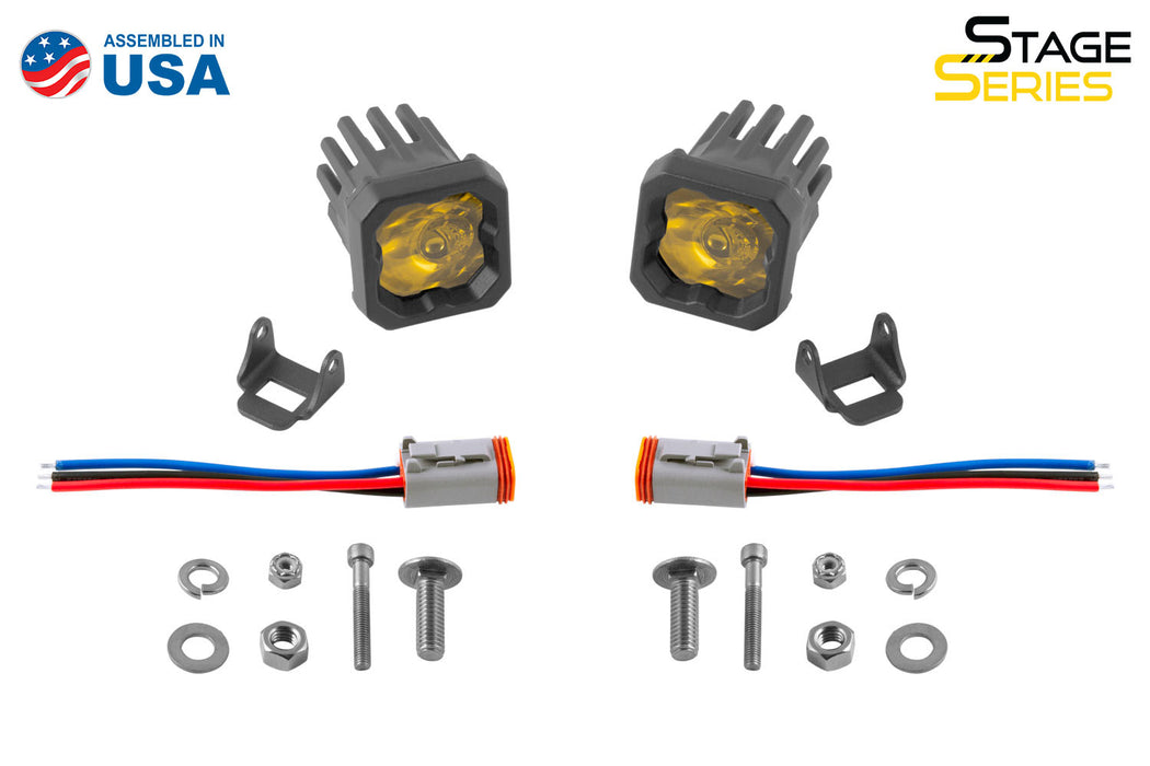 Diode Dynamics DD6458P Stage Series C1 LED Pod Pro Yellow Wide Standard ABL Pair Diode Dynamics - Truck Part Superstore