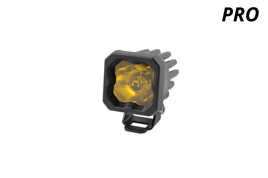 Diode Dynamics DD6458S Stage Series C1 LED Pod Pro Yellow Wide Standard ABL Each Diode Dynamics - Truck Part Superstore