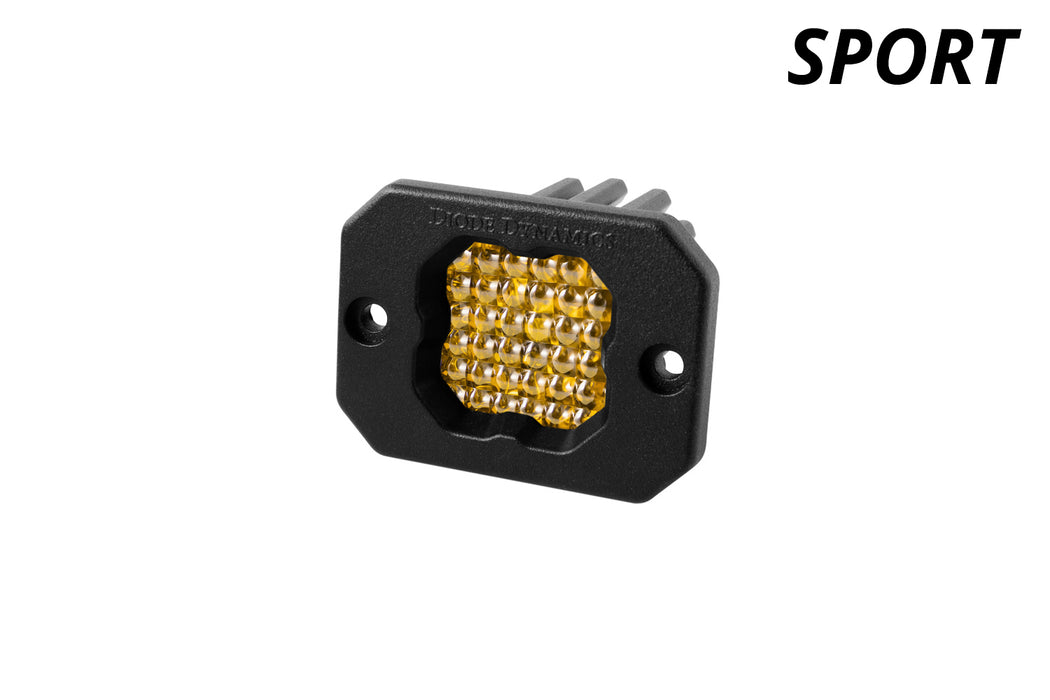 Diode Dynamics DD6473S Stage Series C1 LED Pod Sport Yellow Flood Flush ABL Each Diode Dynamics - Truck Part Superstore