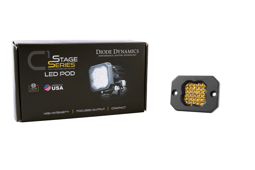 Diode Dynamics DD6473S Stage Series C1 LED Pod Sport Yellow Flood Flush ABL Each Diode Dynamics - Truck Part Superstore