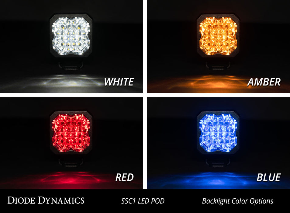 Diode Dynamics DD6477P Stage Series C1 LED Pod Pro White Flood Flush BBL Pair Diode Dynamics - Truck Part Superstore