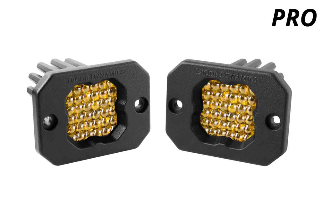 Diode Dynamics DD6478P Stage Series C1 LED Pod Pro Yellow Flood Flush ABL Pair Diode Dynamics - Truck Part Superstore