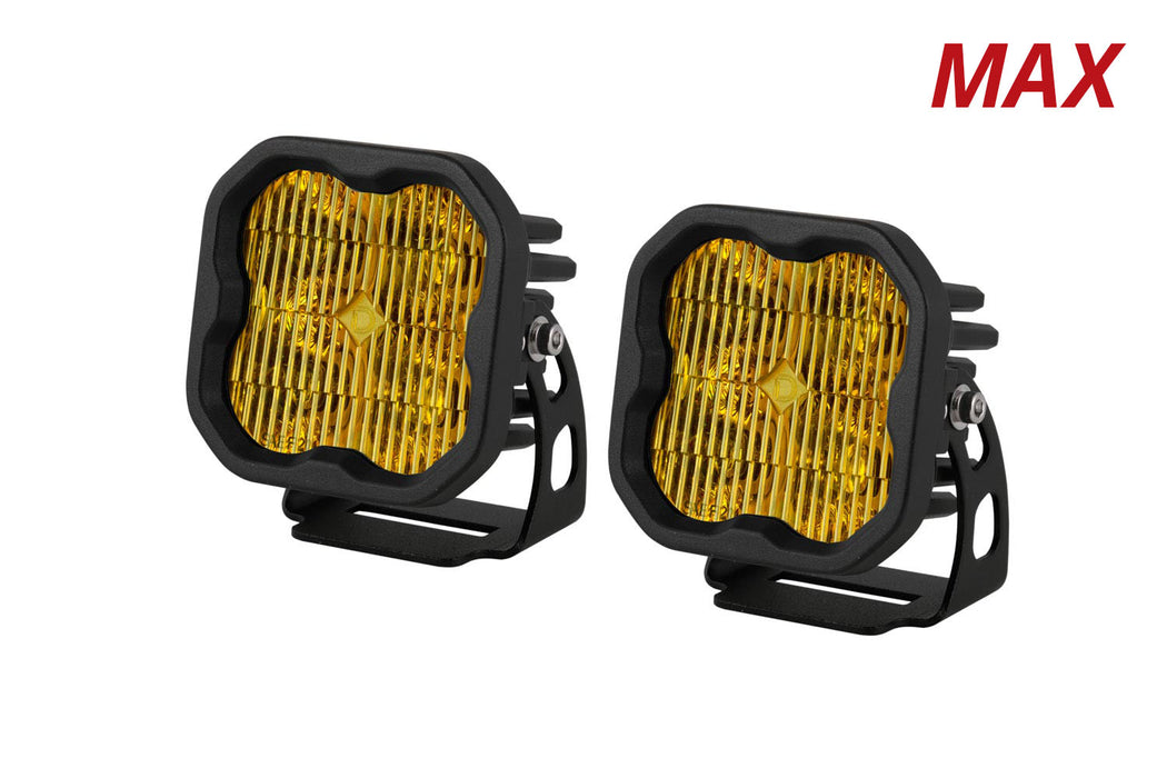 Diode Dynamics DD6492P SS3 LED Pod Max Yellow SAE Fog Standard Pair Diode Dynamics - Truck Part Superstore
