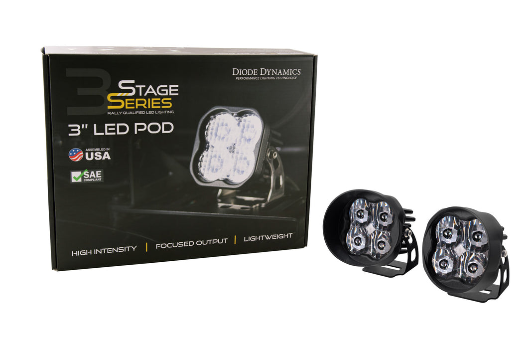 Diode Dynamics DD6500S SS3 LED Pod Max White SAE Fog Angled LH Single Diode Dynamics - Truck Part Superstore