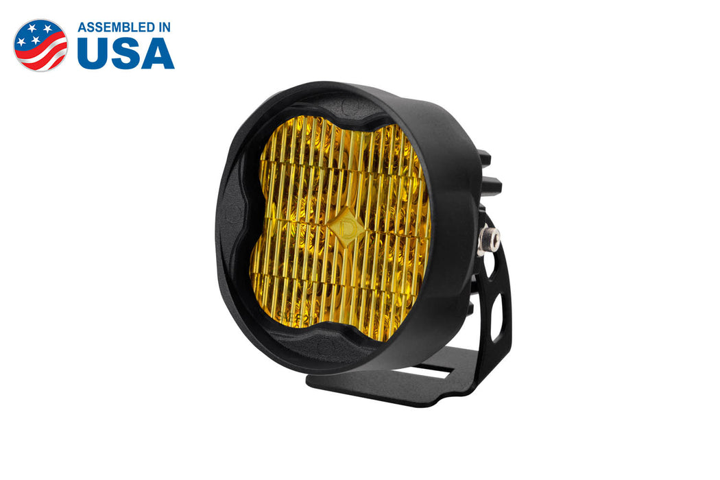 Diode Dynamics DD6504S SS3 LED Pod Max Yellow SAE Fog Angled RH Single Diode Dynamics - Truck Part Superstore