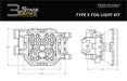 Diode Dynamics DD6549 SS3 Type X LED Fog Light Kit White SAE Fog Pro Diode Dynamics - Truck Part Superstore