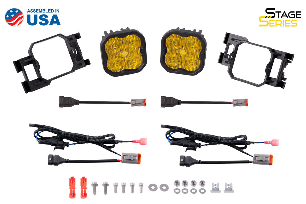 Diode Dynamics DD6550 SS3 Type X LED Fog Light Kit Yellow SAE Fog Pro Diode Dynamics - Truck Part Superstore