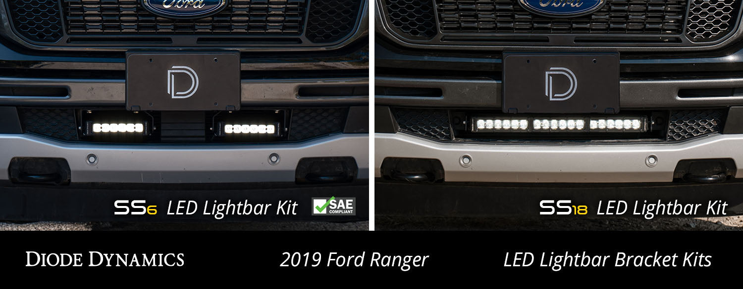 Diode Dynamics DD6598 SS18 LED Lightbar Kit for 2019-2021 Ford Ranger, Amber Combo - Truck Part Superstore
