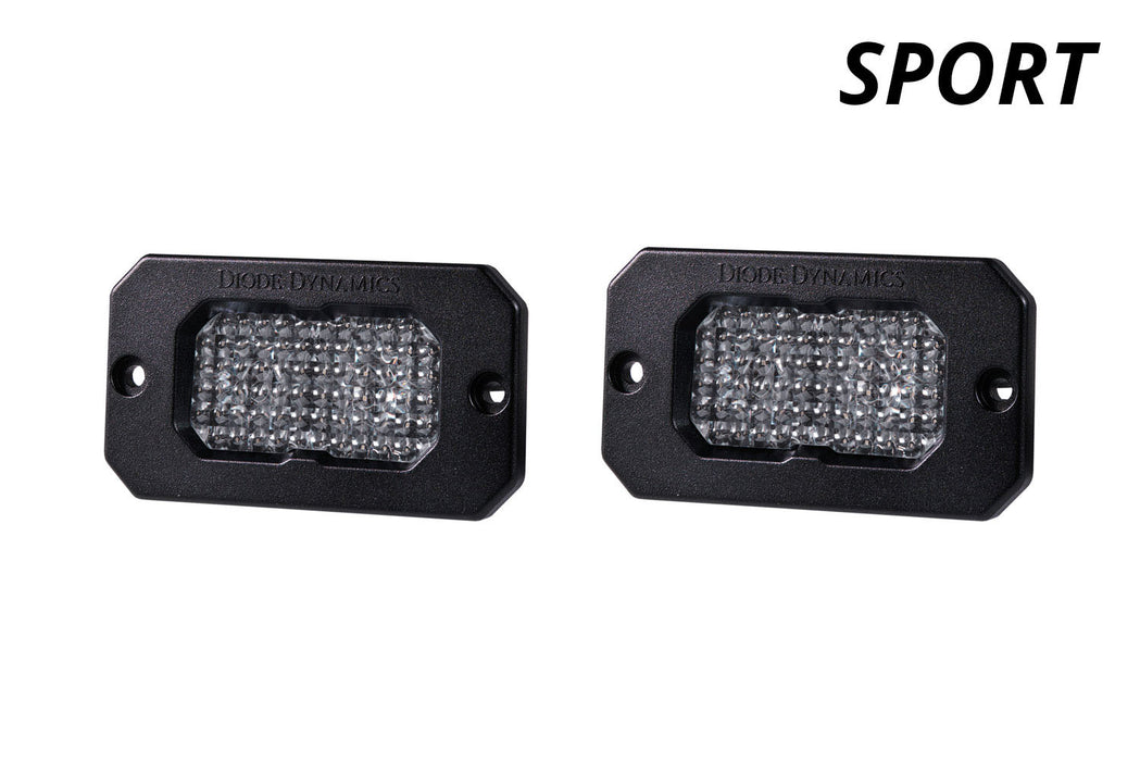 Diode Dynamics DD6729P Stage Series 2in LED Pod Sport White Combo Flush BBL Pair Diode Dynamics - Truck Part Superstore