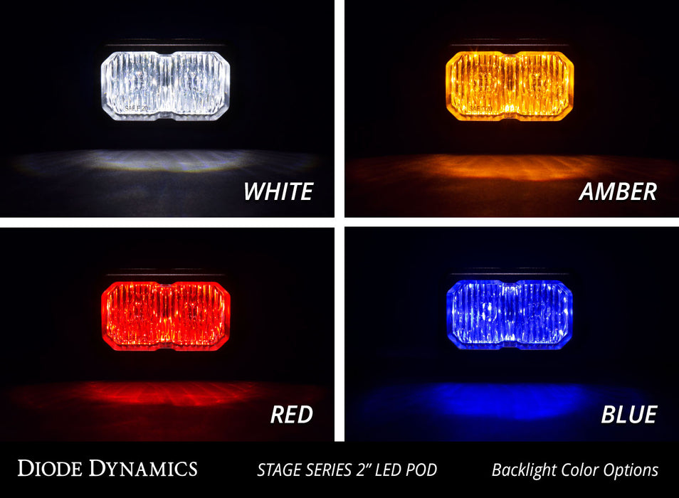 Diode Dynamics DD6733S Stage Series 2in LED Pod Pro White Combo Flush RBL Single Diode Dynamics - Truck Part Superstore