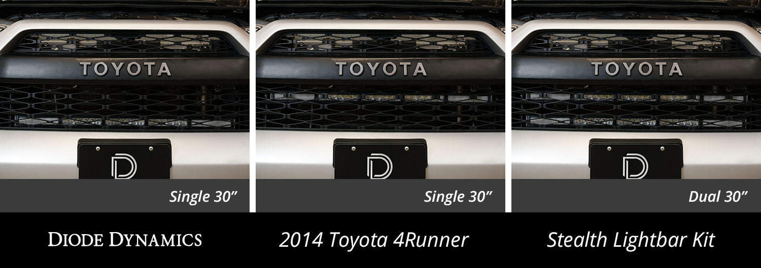 Diode Dynamics DD6766 SS30 Dual Stealth Lightbar Kit for 2014-2019 Toyota 4Runner White Driving Diode Dynamics - Truck Part Superstore